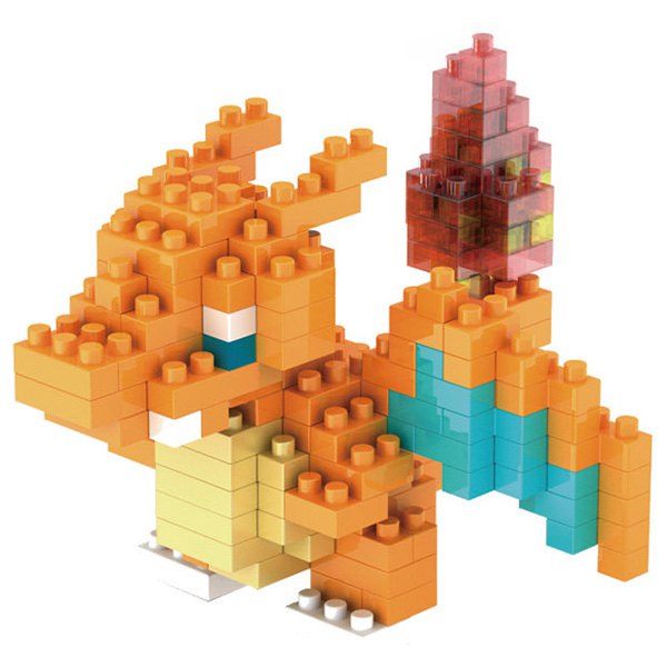 ABS Mini Fire-breathing Dinosaur Shape Block Toys
