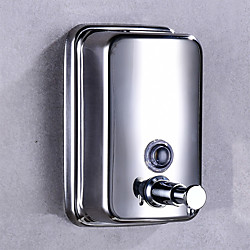distributeur de savon pour salle de bain désinfectant pour les mains presse à bouteilles en acier inoxydable 500 ml noir et argenté 1pc Lightinthebox