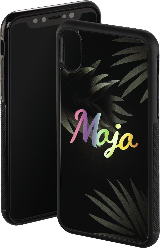 Hama Mojo. Art der Tasche: Abdeckung, Markenkompatibilität: Apple, Kompatibilität: iPhone X, Oberflächen-Farbe: Bild, Produktfarbe: Schwarz (00172107)