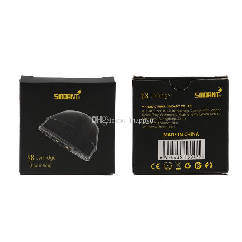 New Original Smoant S8 Cartridge 2ml Capacity 1.2ohm Replacement Pods For 100% Authentic S8 Pod Starter Kit 100% Genuine 2202029