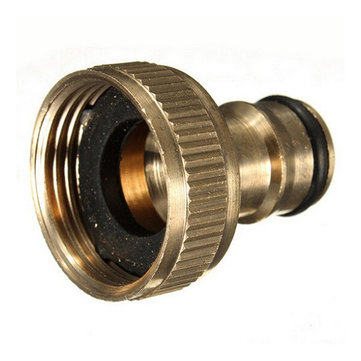 3/4 Inch Brass Threaded Garden Hose Water Sprayer Tap Fittings Pipe Quick Connector