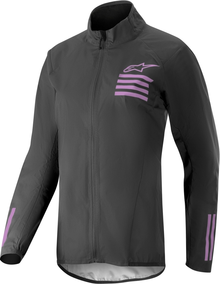 Alpinestars Stella Descender Ladies Bicycle Jacket, black-purple, Size XL for Women, black-purple, Size XL for Women