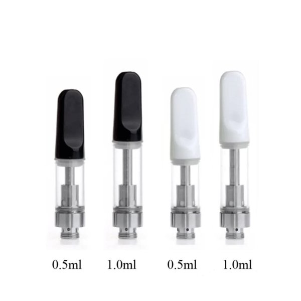 TH205 TH210 Cell Vape Carts Pyrex Glass Ceramic Coil Tip Thick Oil Cartridge Atomizer for 510 Thread Preheat Battery Mod Vaporizer Pen Kit