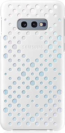 Samsung Pattern Cover EF-XG970 - Hintere Abdeckung für Mobiltelefon - weiß, Gelb (Packung mit 2) - für Galaxy S10e, S10e (Unlocked), S10e Enterprise Edition (EF-XG970CWEGWW)