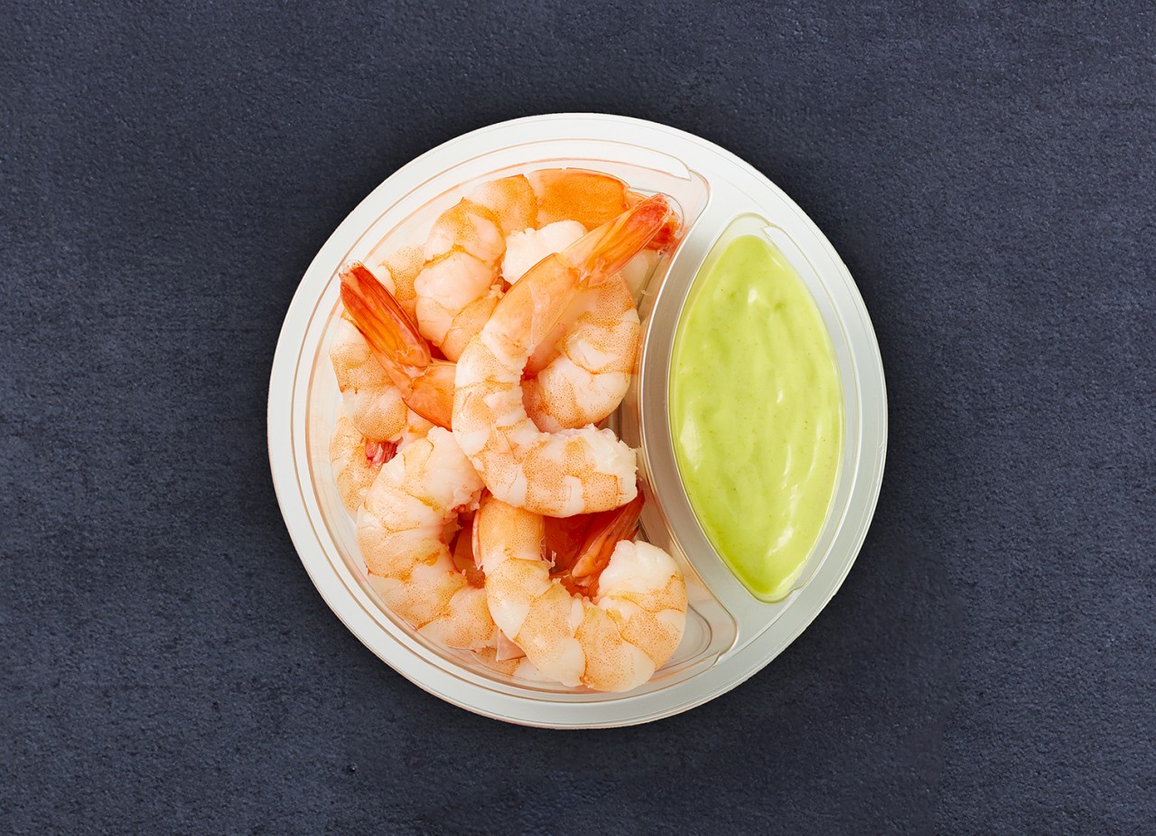 Tapas »Party Shrimps mit Wasabi-Dip«