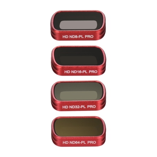 PGYTECH 4pcs Professional Lens ND / PL Kit de accesorios de filtros mixtos