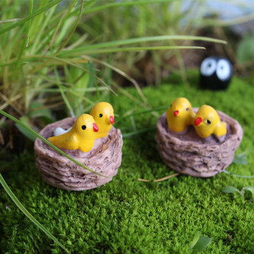 Bird Nest Small Ornament Moss Furnishing Articles Home Succulent Plant Decoration