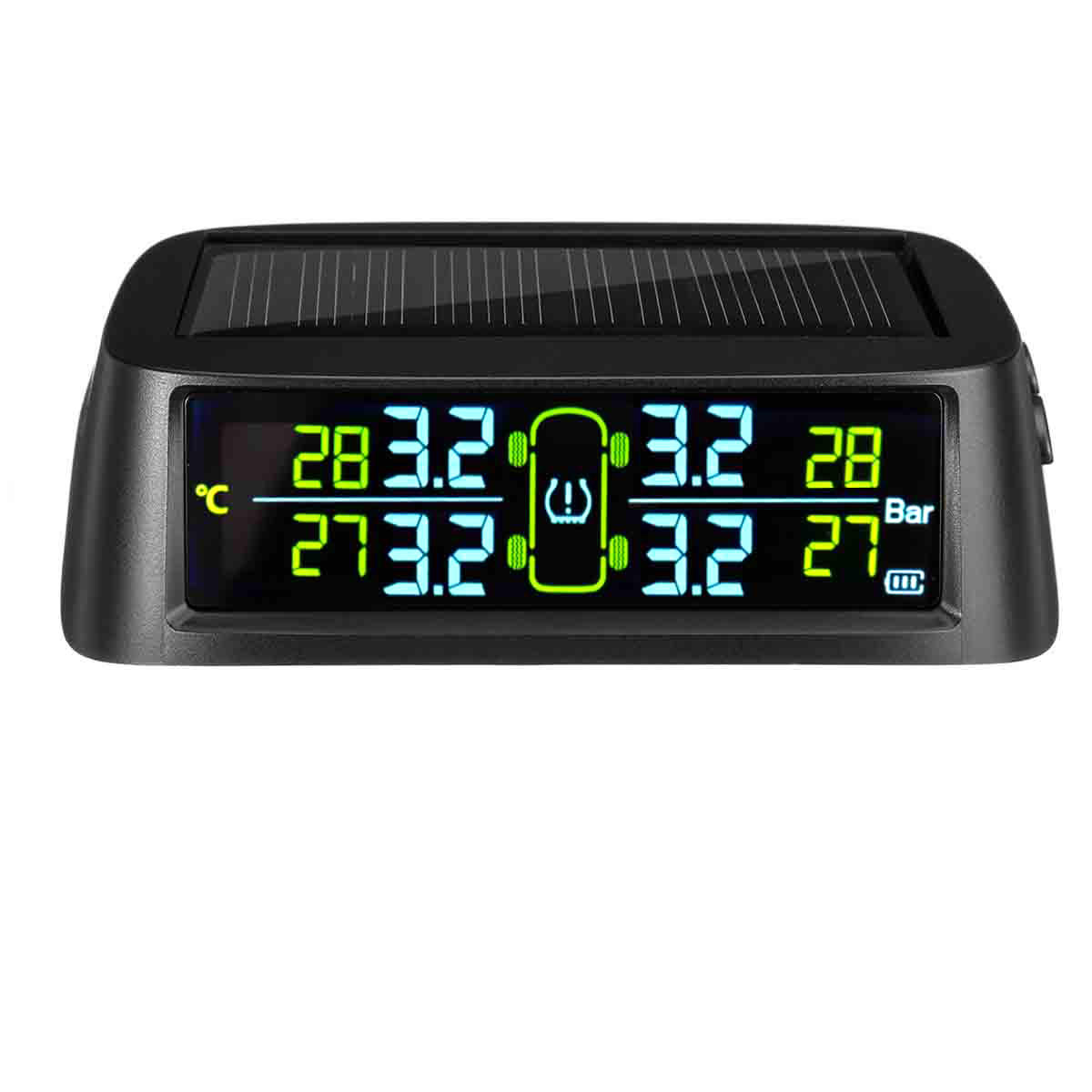 C700 Solar TPMS Temperature Tire Pressure Monitor Digital LCD Display Waterproof