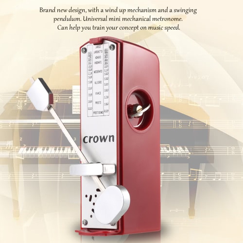 Métronome mécanique Mini portable universel métronome 11cm de hauteur pour Instrument de musique guitare Piano violon Ukulele cithare chinoise