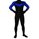 série batman nightwing spandex noir et costume bleu en lycra zentai