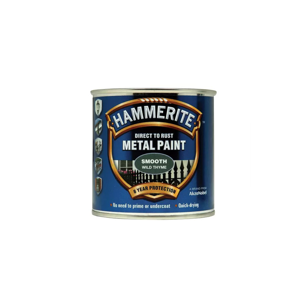 Hammerite 'Direct To Rust' Metal Paint - Smooth Wild Thyme 250ml