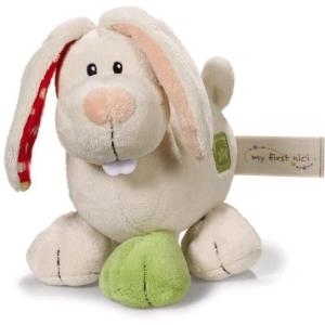 NICI Softtoy Rabbit Tilli - Spielzeug-Hase - Beige - Grün - Rot - Weiß (37884)