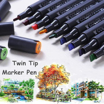 36pcs Color Twin Tip Marker Pen