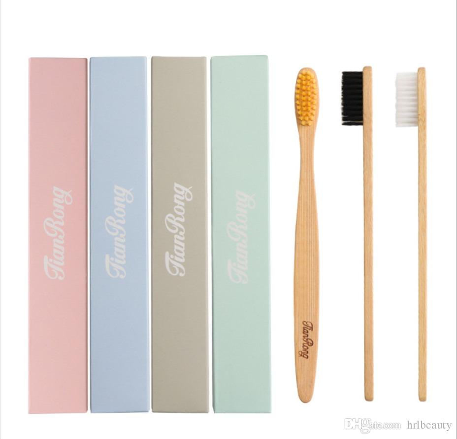 Wholesale toothbrushes Wood charcoal toothbrush Soft toothbrush Bamboo handle toothbrush Customizable LOGO