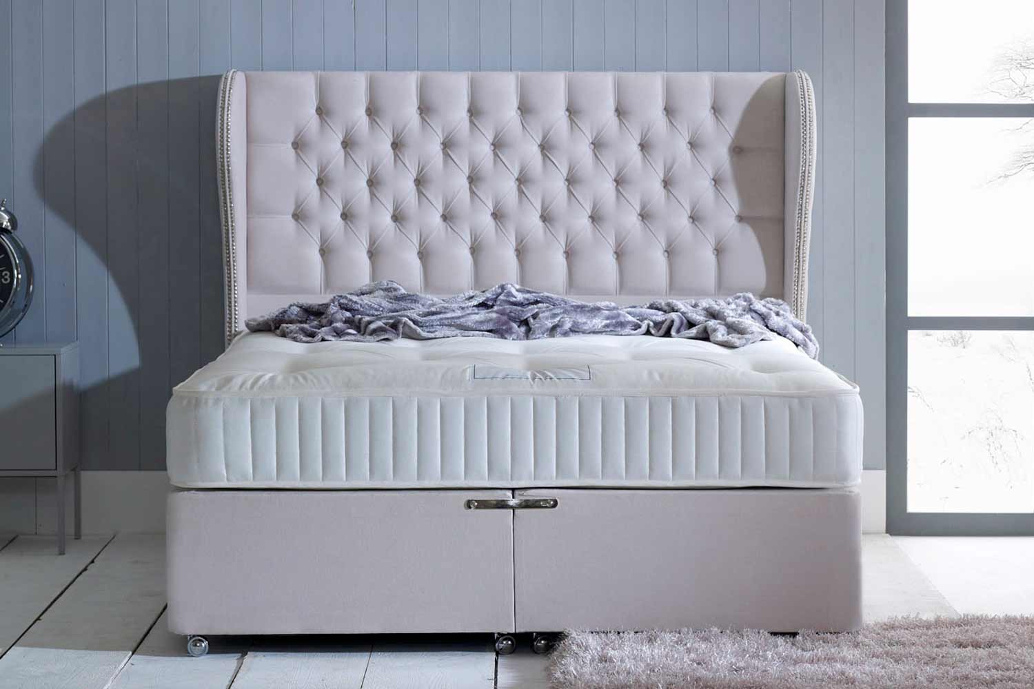 The Mulberry 1000 Pocket Spring Divan Bed-Small Double-2+2 Drawers
