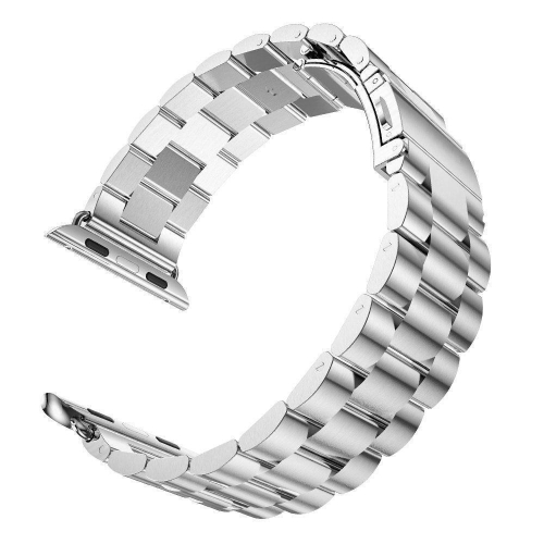Banda de reloj de acero inoxidable de lujo de moda para iwatch Serie 38mm / 42mm Banda de reloj de pulsera de reemplazo de pulsera para Apple Watch Series