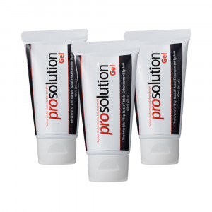 Prosolution Gel - Erection Support - Male Enhancement Formula - 60ml Gel - 3 Packs