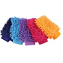 1Pair Car Wash Glove Ultrafine Fiber Chenille Microfiber Home Cleaning Window Washing Tool Auto Care Tool Car Drying Random Color