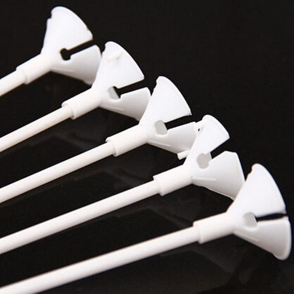 wholesale-50sets/lot 32cm latex balloon stick white pvc rods for supplies balloons wedding balloon decoration accessories