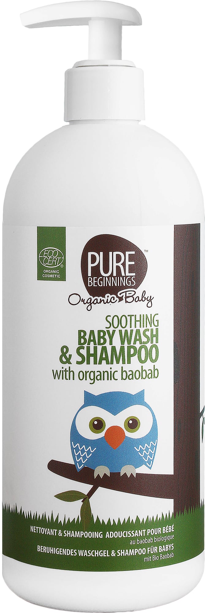 PURE BEGINNINGS 2in1 Sanftes Babywaschgel & Shampoo - 500 ml