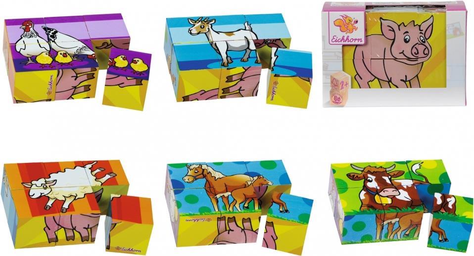 Eichhorn Bilderwürfel - klein - Block-Puzzle - Tiere - Kinder - Junge/Mädchen - 2 Jahr(e) - Innenraum (100005481)