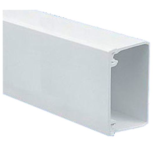 Cable Trunking, White PVC 40mm x 25mm x 2 Metre Length