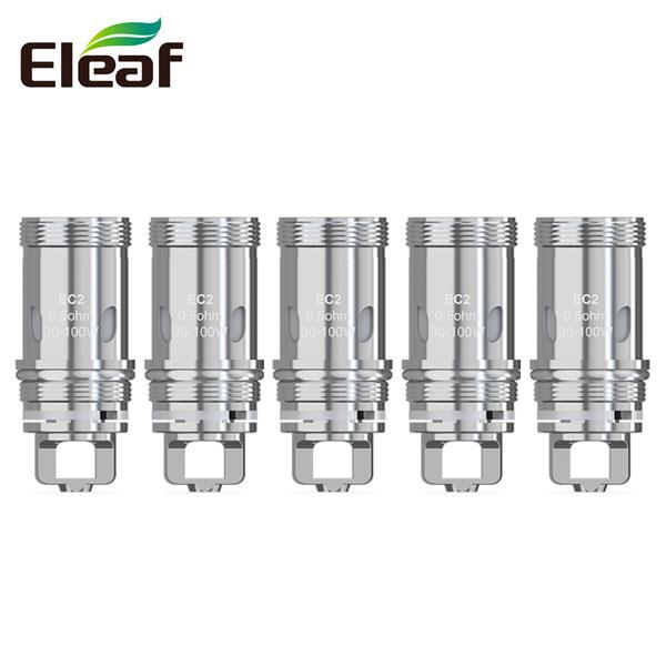 5 x Authentic Eleaf Replacement EC2 0.5ohm 30-100W Coil Head for Melo 4