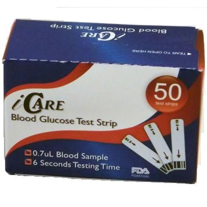 iCare Blood Glucose Test Strips 50s