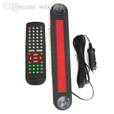Wholesale-Wholesales High Quality Car 12V LED Message Sign Programmable Moving Scrolling Board with Remote Control Red Color