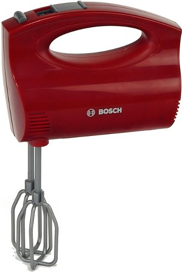 Theo Klein Bosch Handmixer - Einzel-Spielzeug - Küche und Essen - Junge/Mädchen - Grau - Rot - Einfarbig (KLE-9574)