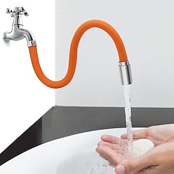 Faucet Extension Tube 45cm, Universal Flexible Hose Shapeable Water Pipe Multipurpose Connector Faucet for Kitchen Sink Bathroom Garden Lightinthebox