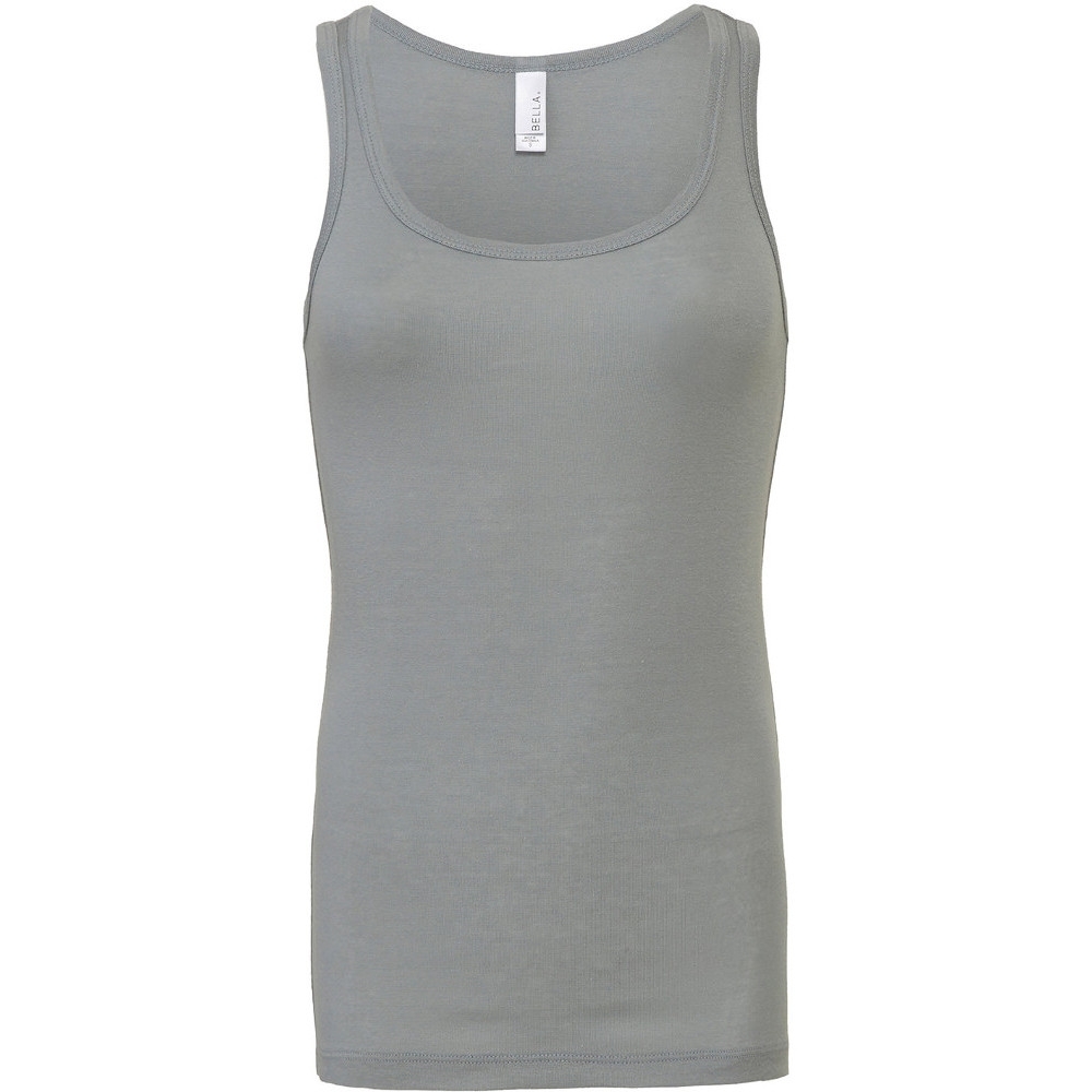 Cotton Addict Womens/Ladies Sheer Rib Longline Vest Tank Top M - UK Size 10/12