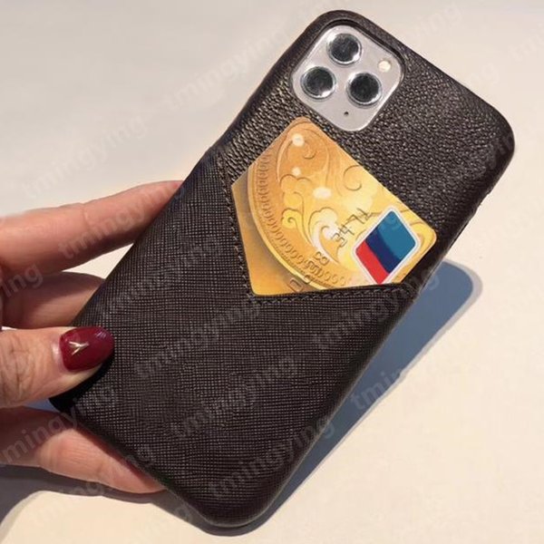 Top Leather Designer Phone Cases For iPhone 13 Pro Max 12 Mini 11 Xs XR X 8 7 Plus Fashion Print Cover Card Slot Luxury Mobile Shell Holder Pocket Case