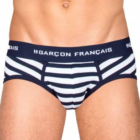 Garçon Français Striped Brief - Sailor XXL