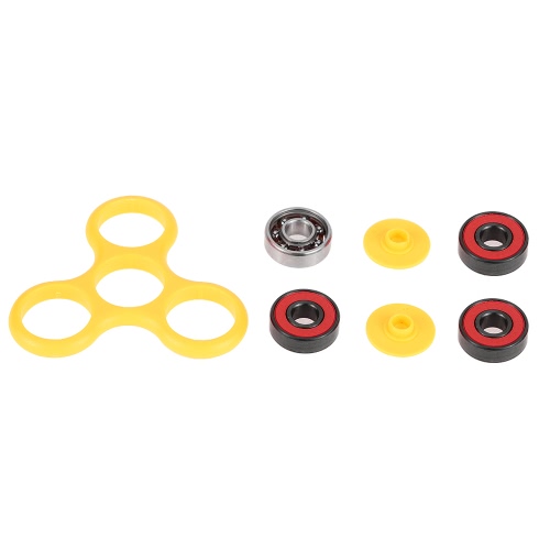 Anself Tri Fidget dedo de la mano Spinner vuelta Widget Enfoque juguete EDC bolsillo Desktoy Triángulo ABS regalo para el TDAH Niños Adultos aliviar el estrés Ansiedad El aburrimiento Tiempo linda Killing