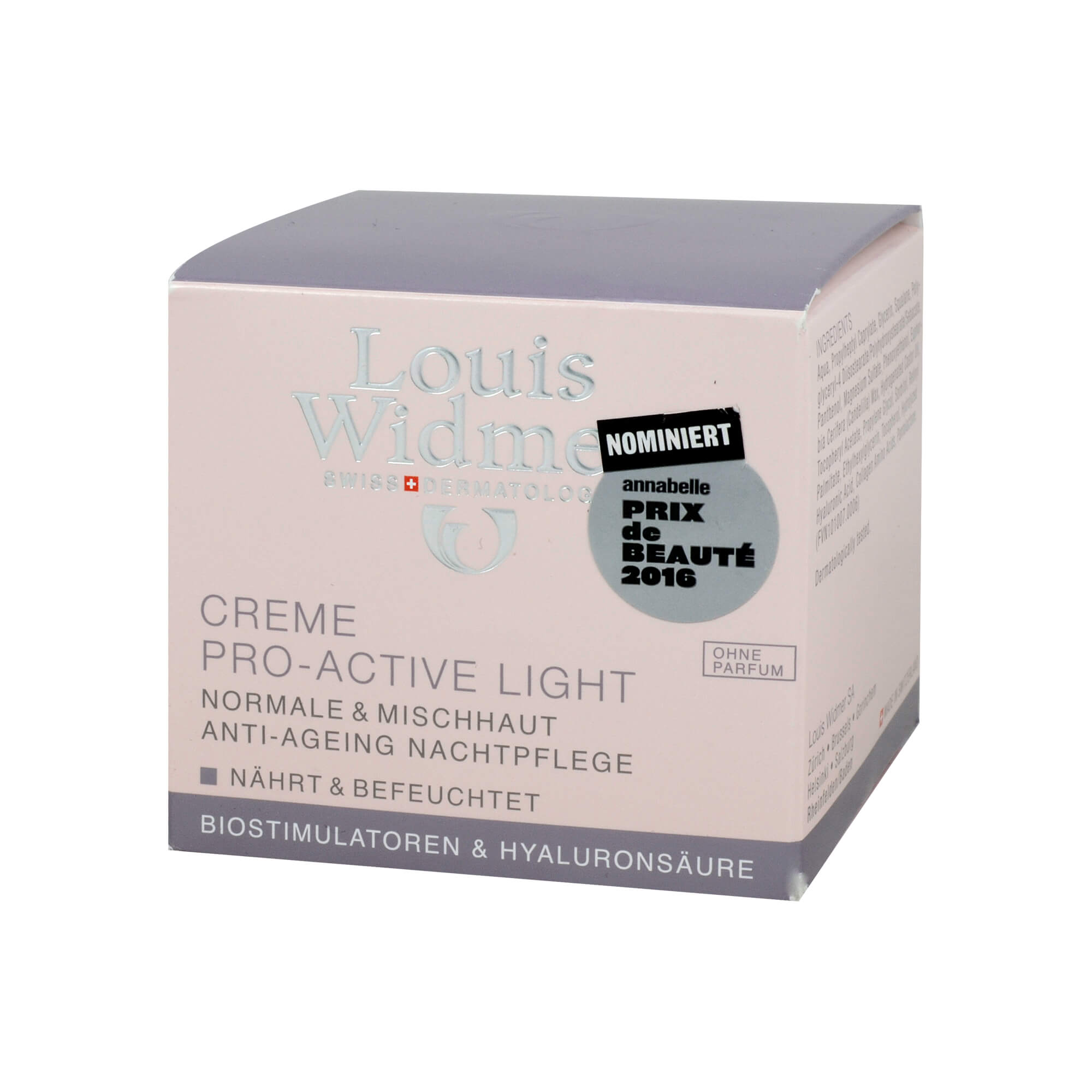 Louis Widmer Creme Pro-Active Light unparfümiert