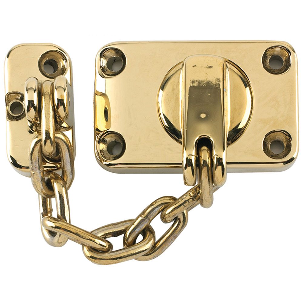 Yale WS16 Combined Door Chain  Bolt Electro Brass Finish
