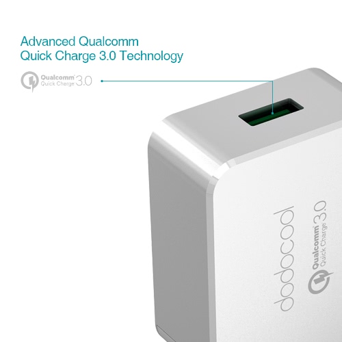 [Qualcomm Quick Charge 3.0] dodocool Quick Charge 3.0 18W USB Wall Charger for LG G5 / HTC One A9 / Sony Xperia Z4 Tablet / Xiaomi Mi 5 / LeTV Le MAX Pro US Plug