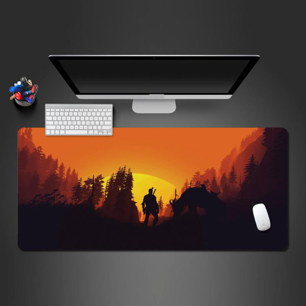 Advanced Game Mouse Pad Cool Sunset Warrior Best-selling Mouse Pad Laptop Keyboard Large Rubber Washable Best Mousepad