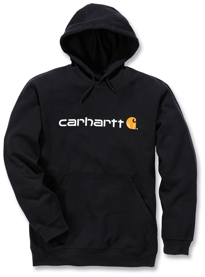 Carhartt Signature Logo Midweight Hoodie, black, Size S, black, Size S