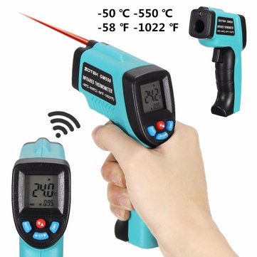 -50 ℃ -550 ℃ Non-Contact IR Infrared Laser Point Gun TemperatureThermometer New