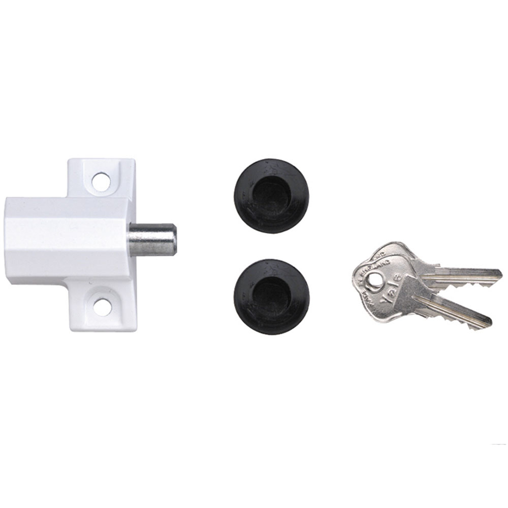 Yale P114 Patio Door Lock White Finish Visi Pack