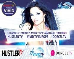 Hustler TV, Dorcel TV und Vivid TV Europe ASTRA 19,2° Viaccess Karte