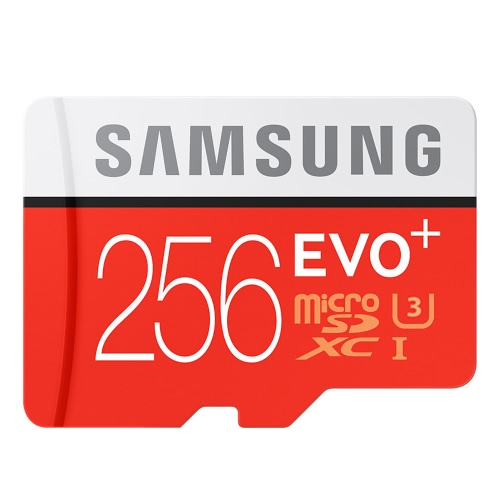 Samsung Speicher 256 GB EVO Plus MicroSDXC 100 MB / s UHS-I (U3) Klasse 10 TF Flash Speicherkarte MB-MC256GA / CN Hohe Geschwindigkeit für Telefon Tablet Cemara