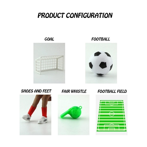 Mini Soccer Game Finger Toy Football Match Funny Table Game Set with Two Goals