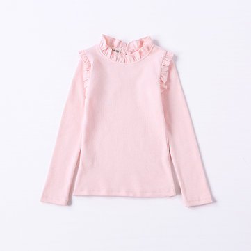 Candy Color Ruffles Girls Tops