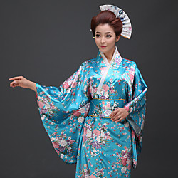 Geisha Adulte Femme Kimonos Kimono Ceinture Obi Pour Soirée Faux Soie Graphique Halloween Carnaval Mascarade Nœud papillon Veste Kimono Ceinture / Ruban