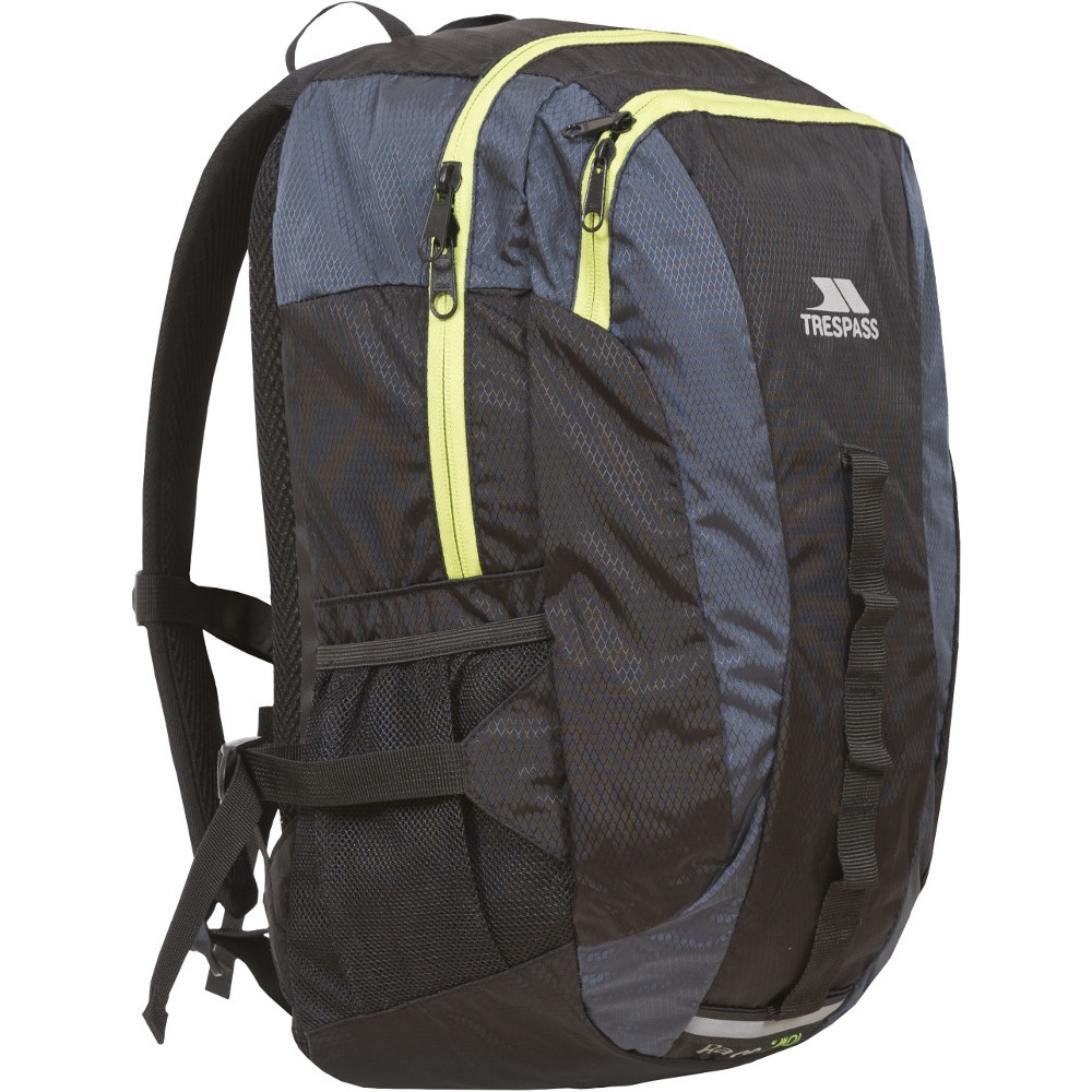 Trespass Mens & Womens/Ladies Race 20 Litre Reflective Padded Rucksack 20L - 29L