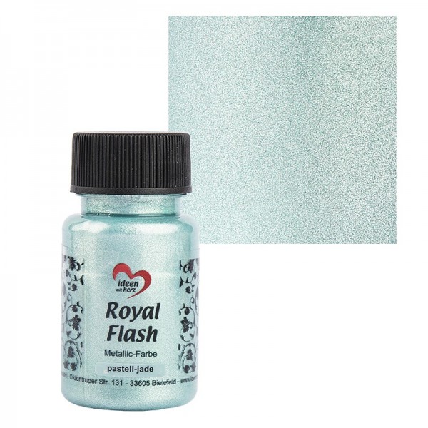 Metallic-Farbe "Royal Flash", pastell-jade, 50 ml