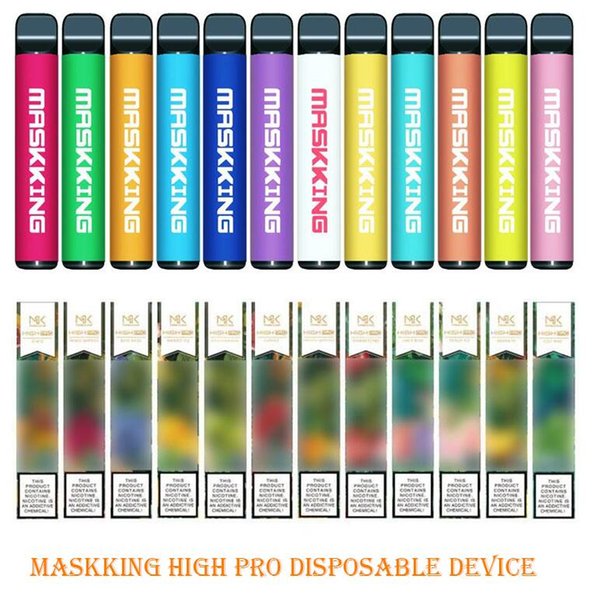 Maskking High Pro Disposable Device Russia Version 1000 puffs 600mAh 3.5ml Pre-filled Cartridges E Cigarette PK Air Bar Lux GT BANG XXL PUFF
